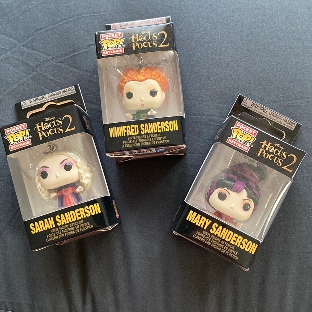 NWT Funko Pocket Pop! Keychain: Hocus Pocus 2 Sanderson Sisters Bundle